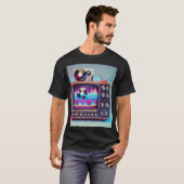 Retro Beatwave:  vibes, moderne groove! T-shirt (Voorkant volledig)