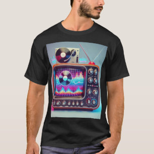 "Retro Beatwave: Vintage Vibe, Moderne Groove!" T-shirt