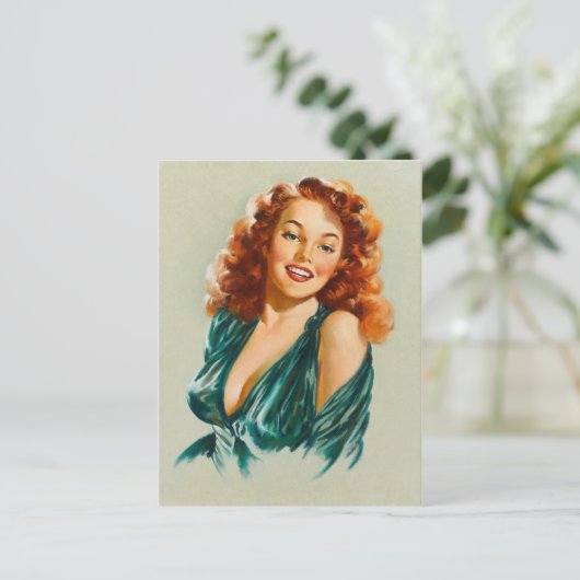 Retro Beauty 06 Briefkaart (Staand voorkant)