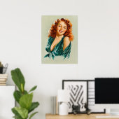 Retro Beauty 06 Poster (Thuiskantoor)