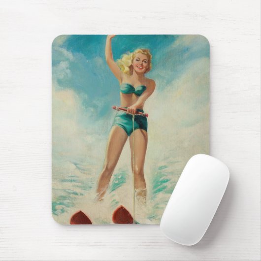 Retro Beauty 10 Muismat (Met muis)