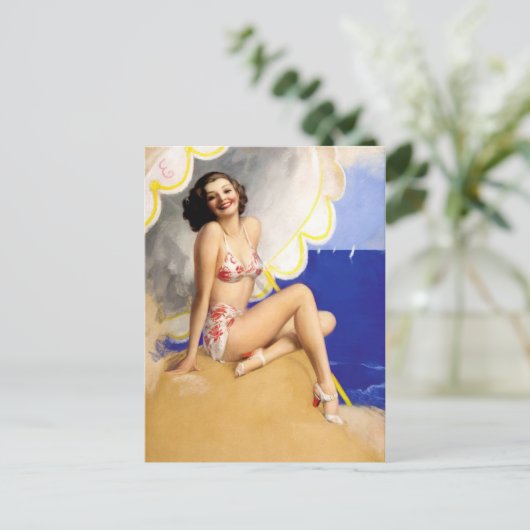 Retro Beauty 30 Briefkaart (Staand voorkant)