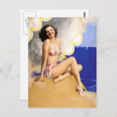 Retro Beauty 30 Briefkaart (Voorkant / Achterkant)