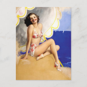 Retro Beauty 30 Briefkaart