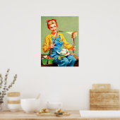 Retro Beauty 38 Poster (Keuken)