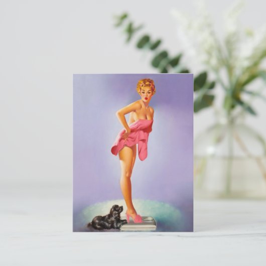 Retro Beauty 56 Briefkaart (Staand voorkant)