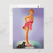 Retro Beauty 56 Briefkaart (Voorkant / Achterkant)