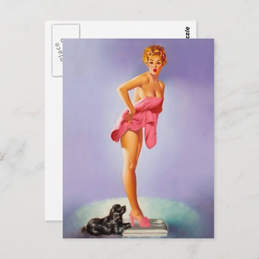 Retro Beauty 56 Briefkaart (Voorkant / Achterkant)