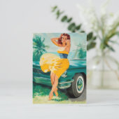 Retro Beauty 58 Briefkaart (Staand voorkant)