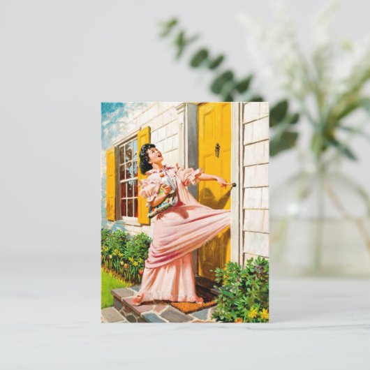 Retro Beauty 64 Briefkaart (Staand voorkant)