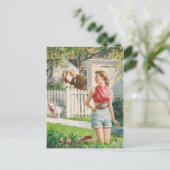 Retro Beauty 70 Briefkaart (Staand voorkant)