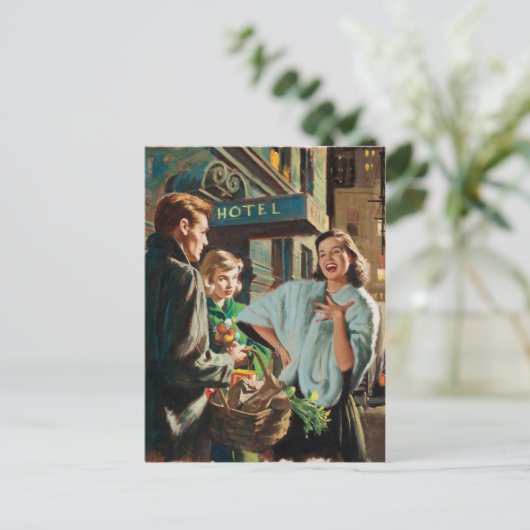 Retro Beauty 75 Briefkaart (Staand voorkant)