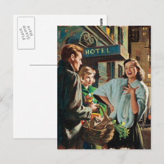 Retro Beauty 75 Briefkaart (Voorkant / Achterkant)