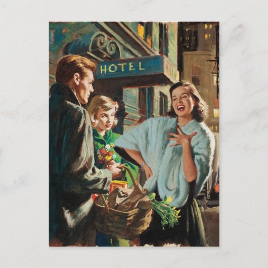 Retro Beauty 75 Briefkaart (Voorkant)