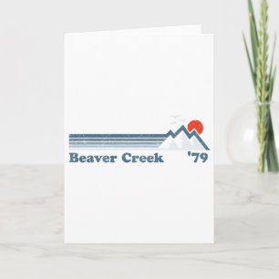 Retro Beaver Creek Ski Resort Colorado Snowboard S Kaart