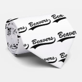 Retro Beaver Stropdas (Opgerold)