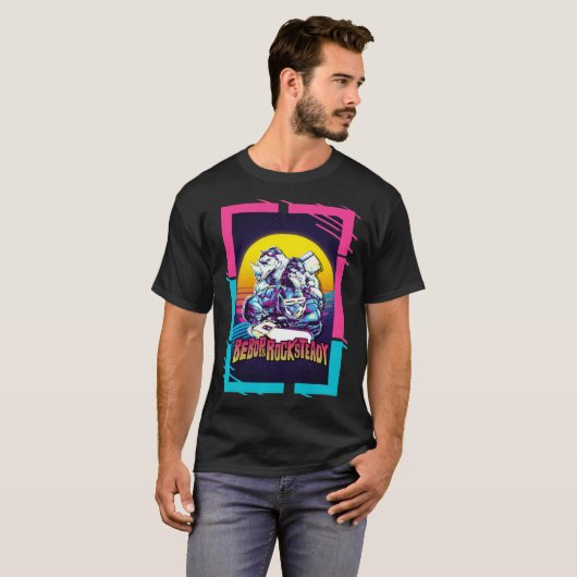 Retro Bebop &amp; Rocksteady Classic T-Shirt (Voorkant volledig)