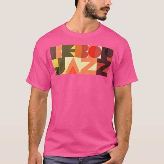 Retro Bebop Jazz T-shirt 90s Jazz (Voorkant)