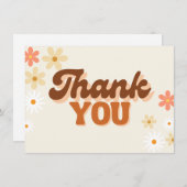 Retro bedankt creditcard (Voorkant / Achterkant)