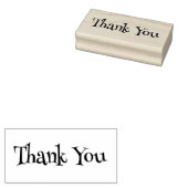 Retro bedankt rubberstempel (Gestempeld)