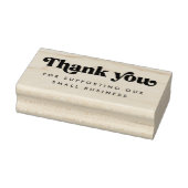Retro bedankt voor uw steun aan ons bedrijf rubberstempel (Stempel)