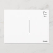 Retro Bedankt Zwart & Wit Krijtbord Briefkaart (Achterkant)