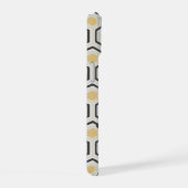 Retro Bee en Honeycomb Pattern iPhone 15 Hoesje (Rechterkant)