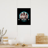Retro Bee Gees Band 70s Tribute Icons Poster (Keuken)