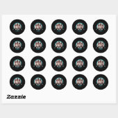 Retro Bee Gees Band 70s Tribute Icons Ronde Sticker (Vel)
