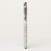 Retro Bee Roze Bloemen Antiek Case-Mate iPhone Case (Achterkant/links)