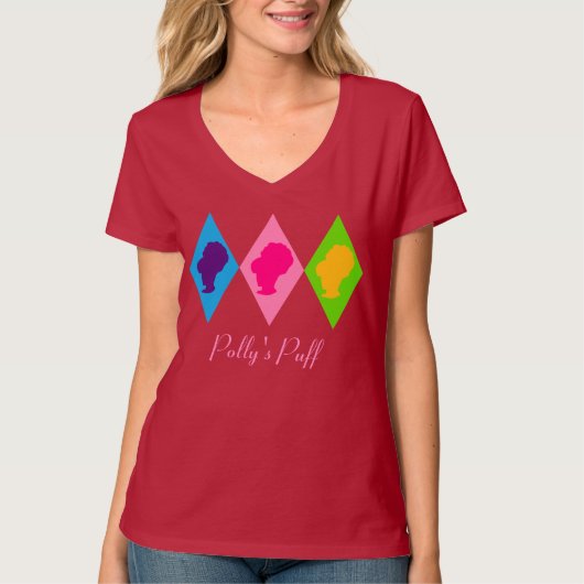 Retro BeeHive Diamond Cameo T-shirt (Voorkant)