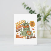 Retro Beeld van de Vrijheid Terug naar school-sfee Briefkaart (Staand voorkant)
