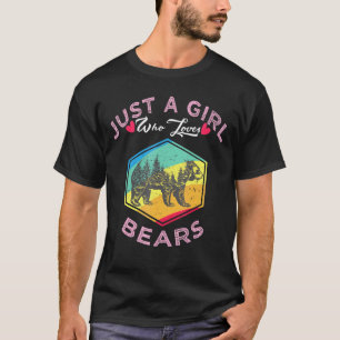 Retro Beer alleen een meisje dat van Beren houdt T-shirt
