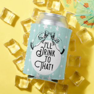 Retro Beer Daar zal ik op Drinken Financiering Blikjeskoeler
