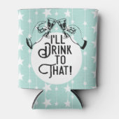 Retro Beer | Daar zal ik op Drinken | Financiering Blikjeskoeler (Voorkant)