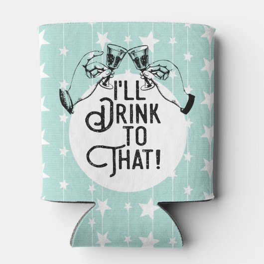 Retro Beer | Daar zal ik op Drinken | Financiering Blikjeskoeler (Achterkant)