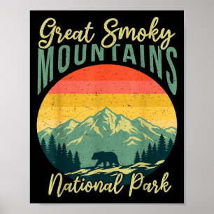 Retro beer Great Smoky Mountains National Park Poster