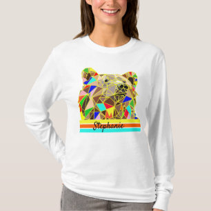 Retro Beer Grizzly T-shirt met eigen naam