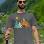 Retro  Beer in Bossen T-shirt<br><div class="desc">Dit ontwerp werd gecreeerd door digitale kunst. U kunt de stijl van dit shirt veranderen door Meer > onder de stijloptie te kiezen. Het kan worden gepersonaliseerd door op de aanpassingsknop te klikken en de kleur te wijzigen, een naam, initialen of je favoriete woorden toe te voegen. Neem contact met...</div>