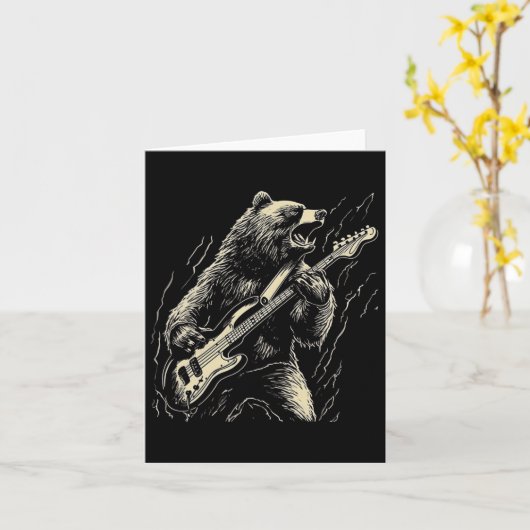 Retro Beer met gitarist Musi Kaart (Gele Bloem)