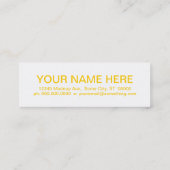 retro BEER Mini Visitekaartje (Achterkant)