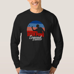 Retro Beer Pong Legend Beer Drink mededinging B T-shirt