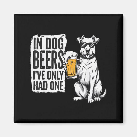 Retro Beer Pun Bar Pub Crawl Party Men - Funny Bee Magneet (Voorkant)