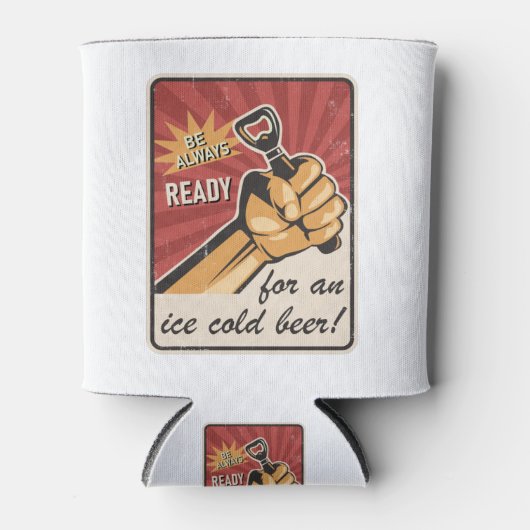 Retro Beer USSR УССР Soviet Propaganda Style Blikjeskoeler (Voorkant)