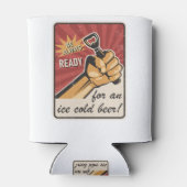 Retro Beer USSR УССР Soviet Propaganda Style Blikjeskoeler (Achterkant)