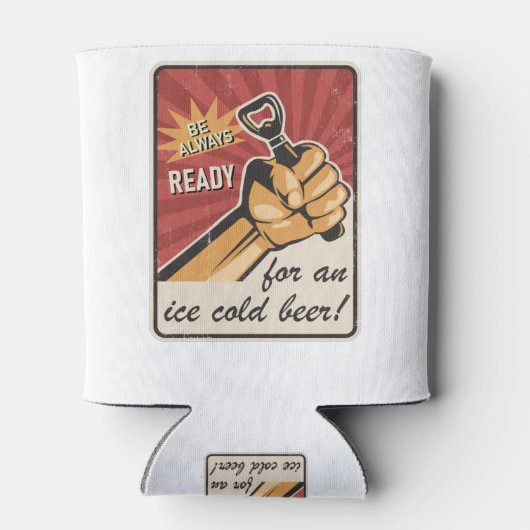 Retro Beer USSR УССР Soviet Propaganda Style Blikjeskoeler (Achterkant)