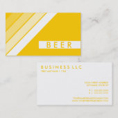 retro BEER Visitekaartje (Voorkant / Achterkant)