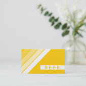 retro BEER Visitekaartje (Staand voorkant)