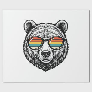 Retro Beer Zonnebril Vector Grafisch Ontwerp_1 Cadeaupapier