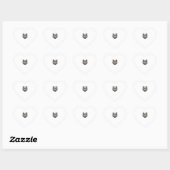 Retro Beer Zonnebril Vector Grafisch Ontwerp_1 Hart Sticker (Vel)